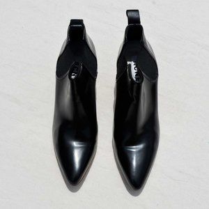 ACNE Studios Black Leather Chelsea PALMA Boots Pointed Booties EU39 US9 $560